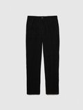 %100 Koton Slim Fit Fitilli Kadife Pantolon Erkek Siyah T-Shirt - 323A4SFRSF03D