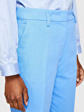 Yüksek Bel Dar Paça Pantolon Kadın Mavi Pantolon - 323A45G2LF03M