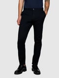Streç Pamuklu Kemer Delikli Slim Fit Pantolon Erkek Siyah Pantolon - 324P4AIHSF021