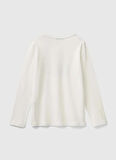 Benetton Baskılı Beyaz Kız Çocuk T-Shirt 3I9WC10JR 074