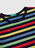 Benetton Baskılı Lacivert Erkek Çocuk T-Shirt 3FHXC10MW
