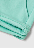 Benetton Normal Bel Regular Fit Su Yeşili Kız Çocuk Şort 3J68C901C