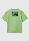 Benetton Baskılı Fıstık Erkek Çocuk T-Shirt 3I1XC10O4
