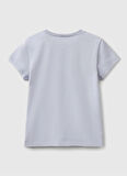 Lila Kız Çocuk Bisiklet Yaka Regular Fit Baskılı T-Shirt 3I1XC10MZ