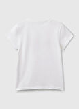 Benetton Beyaz Kız Çocuk T-Shirt