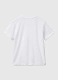 Benetton Baskılı Beyaz Erkek Çocuk T-Shirt 3F4JC10NN
