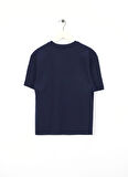 Benetton Baskılı Lacivert Erkek Çocuk T-Shirt 3I1XC10O4