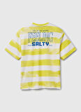 Benetton Baskılı Sarı Erkek Çocuk T-Shirt 3SL3C10P5