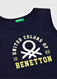 Benetton Baskılı Lacivert Erkek Çocuk Atlet 3I1XCH01W