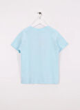 Benetton Baskılı Turkuaz Erkek Çocuk T-Shirt 3I1XC10P7