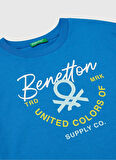Benetton Baskılı Saks Erkek Çocuk T-Shirt 3I1XC10OO