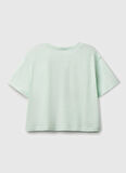 Benetton Baskılı Su Yeşili Kız Çocuk T-Shirt 35RYC10OZ