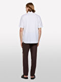 Keten Karışımlı Regular Fit Kısa Kollu Gömlek Erkek Beyaz Gömlek - 325P51FCSQ03K
