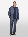 Keten Karışımlı Büzgü İpli Cepli Jogger Pantolon Erkek Mavi Pantolon - 325P4NZVSF05A