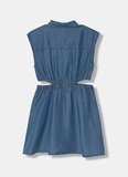 United Colors of Benetton Lacivert Kız Çocuk Denim Elbise 4FFKCV03T