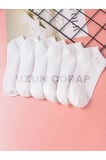 Unisex Beyaz Patik Çorap 30 Çift