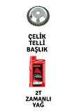 Rapco Motorlu Tırpan Çelik Telli Başlık ve Petrol Ofisi Maximoto 2T Zamanlı Yağ