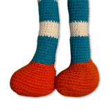 Uretti - Ahmet 3816 Amigurumi Örgü Oyuncak Kıvırcık Saçlı Bebek 35 Cm - Krem