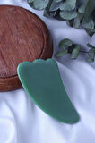 Gua Sha Aventurin Taşı - Yüz Cilt Masaj Taşı - MS0028