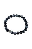 Karlı Obsidyen Taşı Bileklik - 300016
