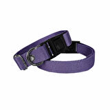 Köpek Tasması Dokuma 2 cm - Min: 30 cm - Max: 50 cm Mor