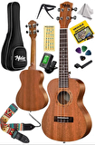 Midex CT-24MC Set Maun Concert Ukulele (Softcase Tuner Capo Metod Nota Sticker Askı Pena)