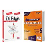Bilinçsel TYT Problemler Deneme ve AKM Dil Bilgisi Soru Bankası Seti 2 Kitap