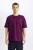 DeFacto Oversize Fit Bisiklet Yaka Baskılı Kısa Kollu Tişört B4755AX24SPPR483