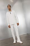 DeFactoFit Standart Fit Dik Yaka Fermuarlı Sporcu Sweatshirt D2022AX24AUBG721