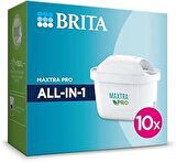 BRITA MAXTRA PRO ALL-IN-1 Yedek Su Arıtma Filtresi, 10’lu