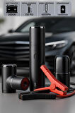 Mioji Mio 2 4in1 Akü Takviye Mini Şarjlı Süpürge Hava Pompası ve Led Fener 10400mAh Araba Kombo Kit