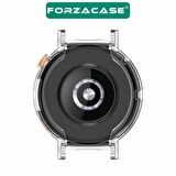 Forzacase Huawei Watch GT 4 41mm ile uyumlu Önü Kapalı Ekran Korumalı Silikon Kılıf - FC010