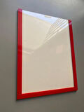 2 Adet A4 Kırmızı Belge Sertifika Çerçevesi Kendinden Yapışkanlı Kolay Değiştirilebilir Föylük