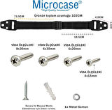 Microcase Vidalı Uzunluk Ayarlı Eşya Sabitleyici Aparat Düşmeyi Önleyici Deprem Mobilya Ve Çocuk Koruma - SİYAH 4  ADET AL5264