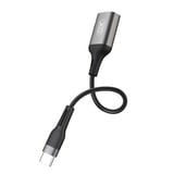 Premium Bilgisayar Tablet Mobil Type-C to USB 2.0 OTG Adaptör Siyah 480Mbps