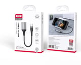 Premium Bilgisayar Tablet Mobil Type-C to USB 2.0 OTG Adaptör Siyah 480Mbps