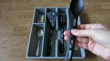 IKEA SMACKER ÇATAL BIÇAKLIK KAŞIKLIK - PLASTİK GRİ