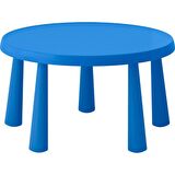 IKEA Mammut Çocuk Masası - Yuvarlak - Mavi