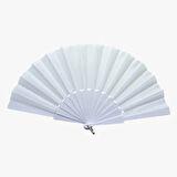 Dodes Plastik Kumaş Yelpaze 12'li Beyaz