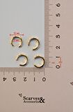 Gold İnce Earcuff Sıkıştırmalı Kıkırdak Küpesi