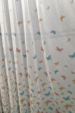Çocuk Odası Renkli Kelebek Modeli 2kat Pileli Tül Perde