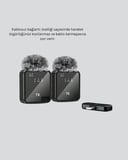 2’li Kablosuz Yaka Mikrofonu Type-c Ve Lightning Uyumlu Profesyonel Set