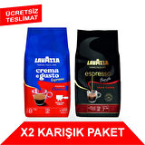 Crema e Gusto Classico + Espresso Barista Gran Crema Çekirdek Kahve (1000gr) 2'Li Paket