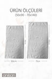 2'li Beyaz Hotel Havlu Seti %100 Pamuk - 1 Adet El Havlusu 50x90 ve 1 Adet Banyo Havlusu 70x140