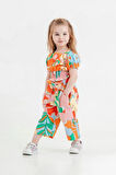 TUFFY Orange Poplin Kumaş Pantolonlu Kız Çocuk Takımı 2-5 Yaş 241290