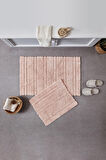Doquhome Pera Banyo Paspası Pudra 60x100cm