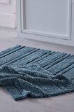 Doquhome Pera Banyo Paspası Petrol 60x100cm
