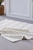 Doquhome Pera Banyo Paspası Krem 60x100cm