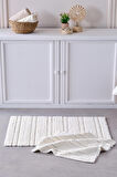 Doquhome Pera Banyo Paspası Krem 60x100cm