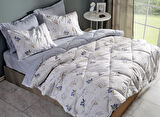 Flourish Easy Cotton Tek Kişilik Comforter Set - Krem